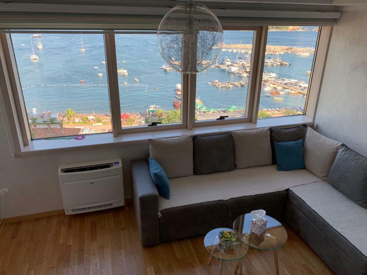 Panoramic Sea View 3-Bedroom Apartment 50 M From The Sea Budva Kültér fotó