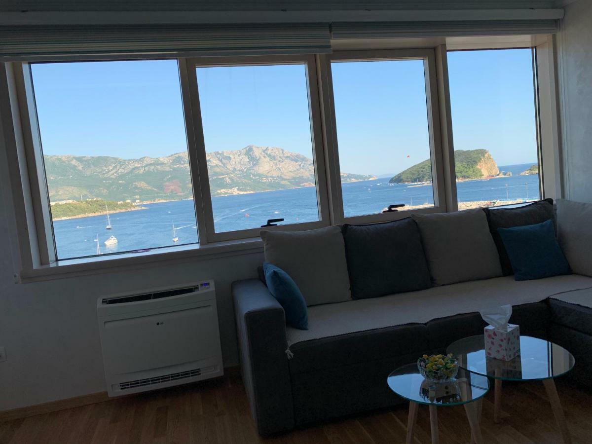 Panoramic Sea View 3-Bedroom Apartment 50 M From The Sea Budva Kültér fotó