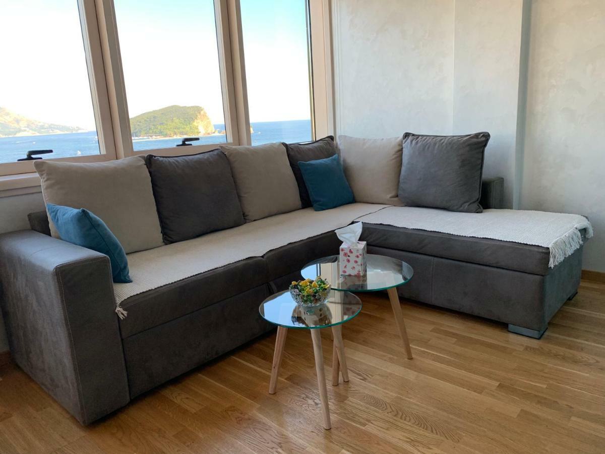 Panoramic Sea View 3-Bedroom Apartment 50 M From The Sea Budva Kültér fotó